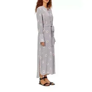 Equipment | Dresses | Equipmentconnell Maxi Silk Shirt Dress Cream Purple  Size Xs | Poshmark
